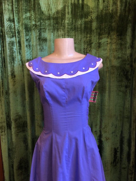 1950s Vicki Vaughn lavender colored sundress