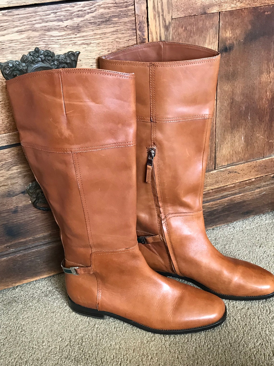 ralph lauren tall riding boots