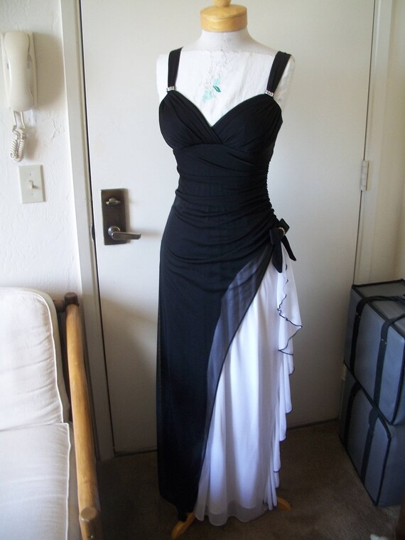 blondie black and white dress