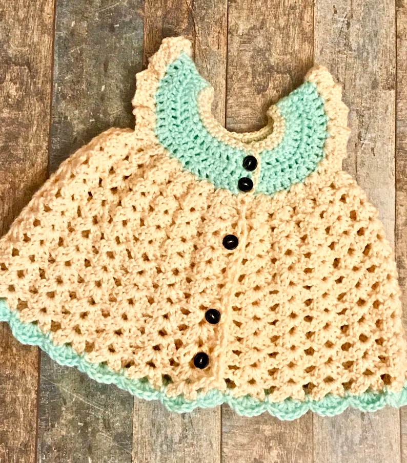 crochet newborn dress