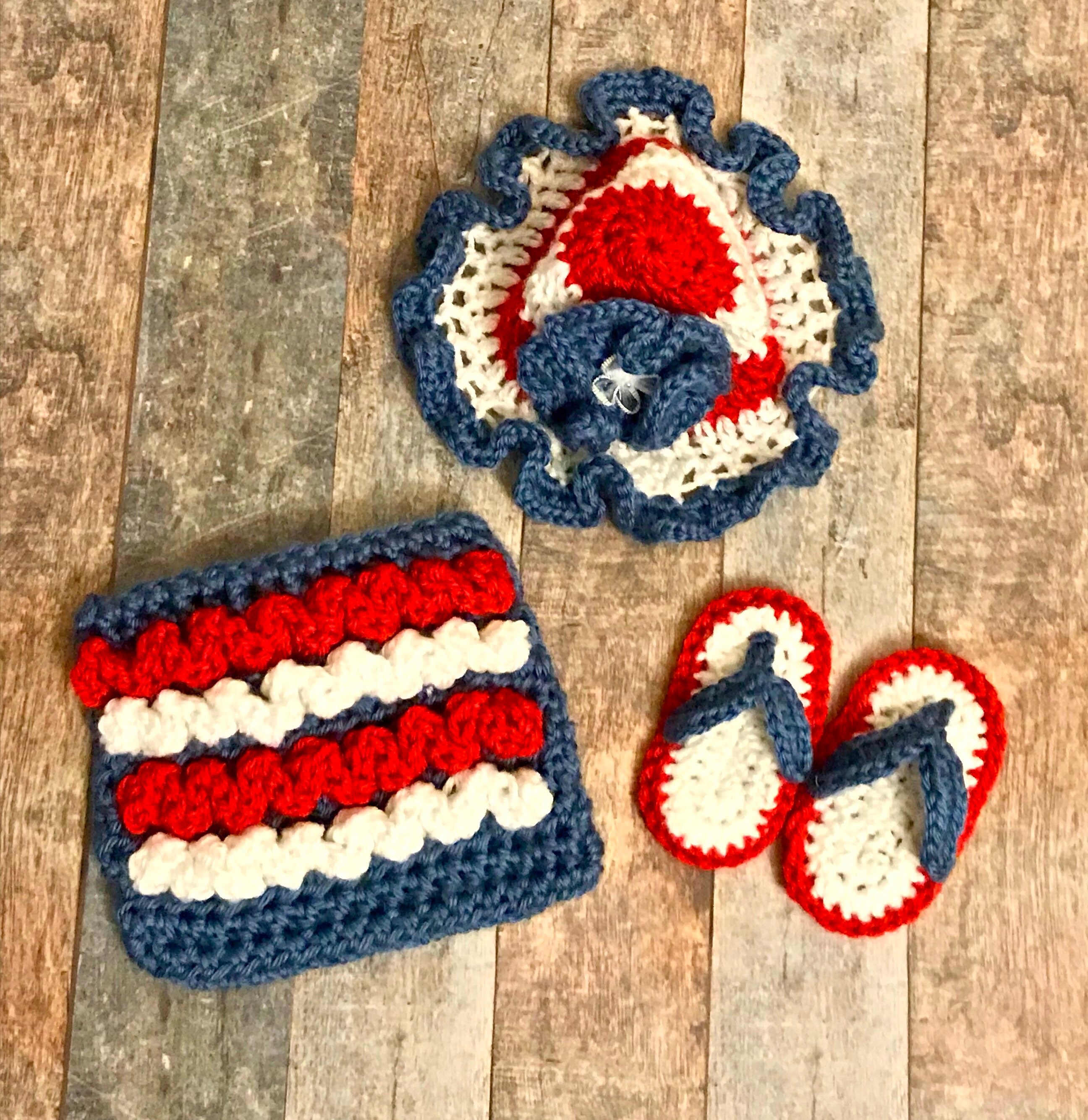 Patriotic Newborn, Crochet Photo Prop, Photo Prop, Newborn Photo Prop ...