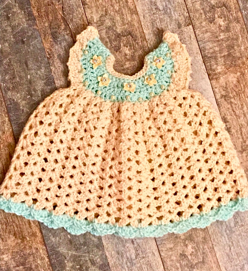 crochet newborn dress