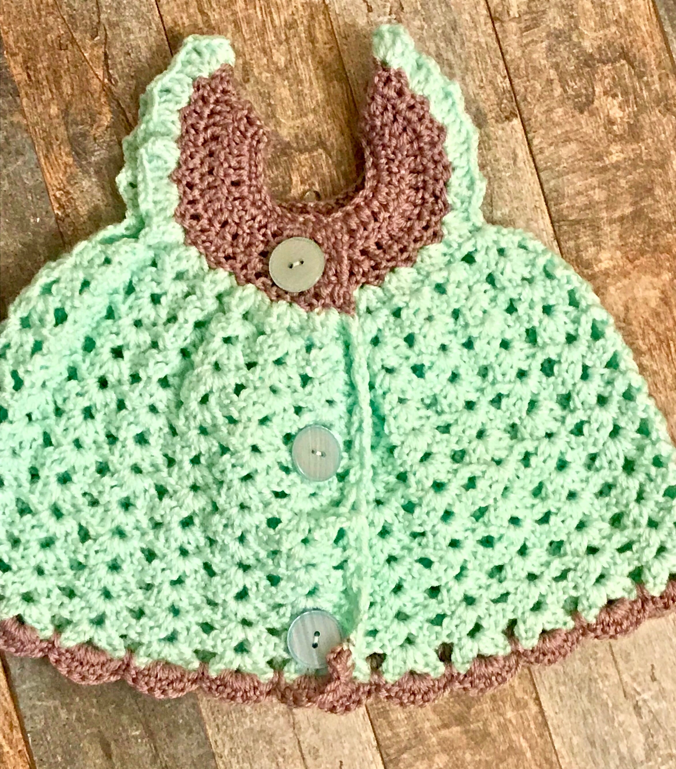 crochet newborn dress