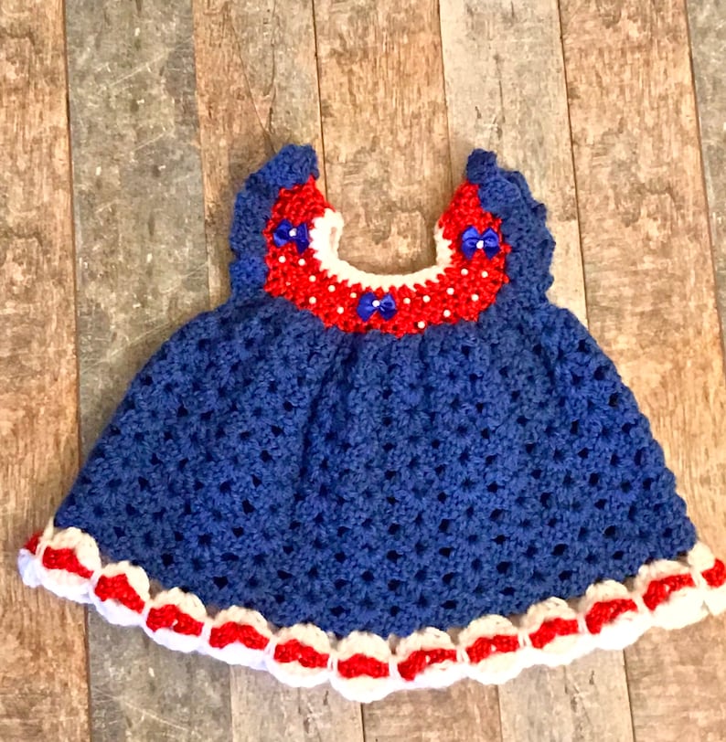 crochet newborn dress
