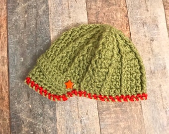 Gorro de Navidad de ganchillo para bebé: accesorio para fotos de recién nacidos