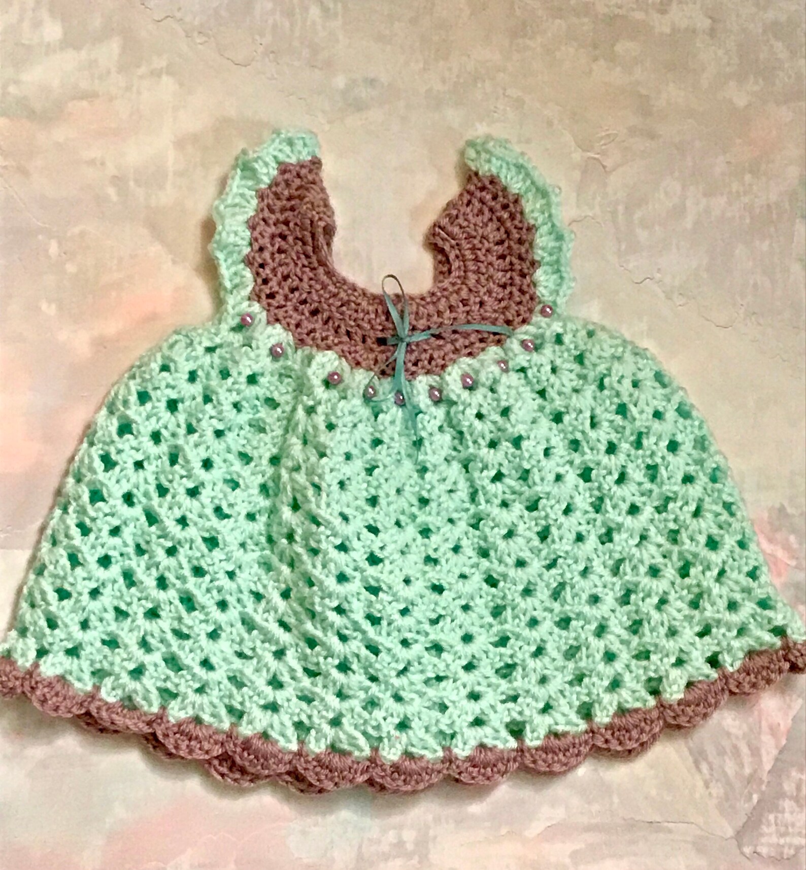 Crochet Newborn Dress Newborn Dress Pinafore Dress Newborn Etsy