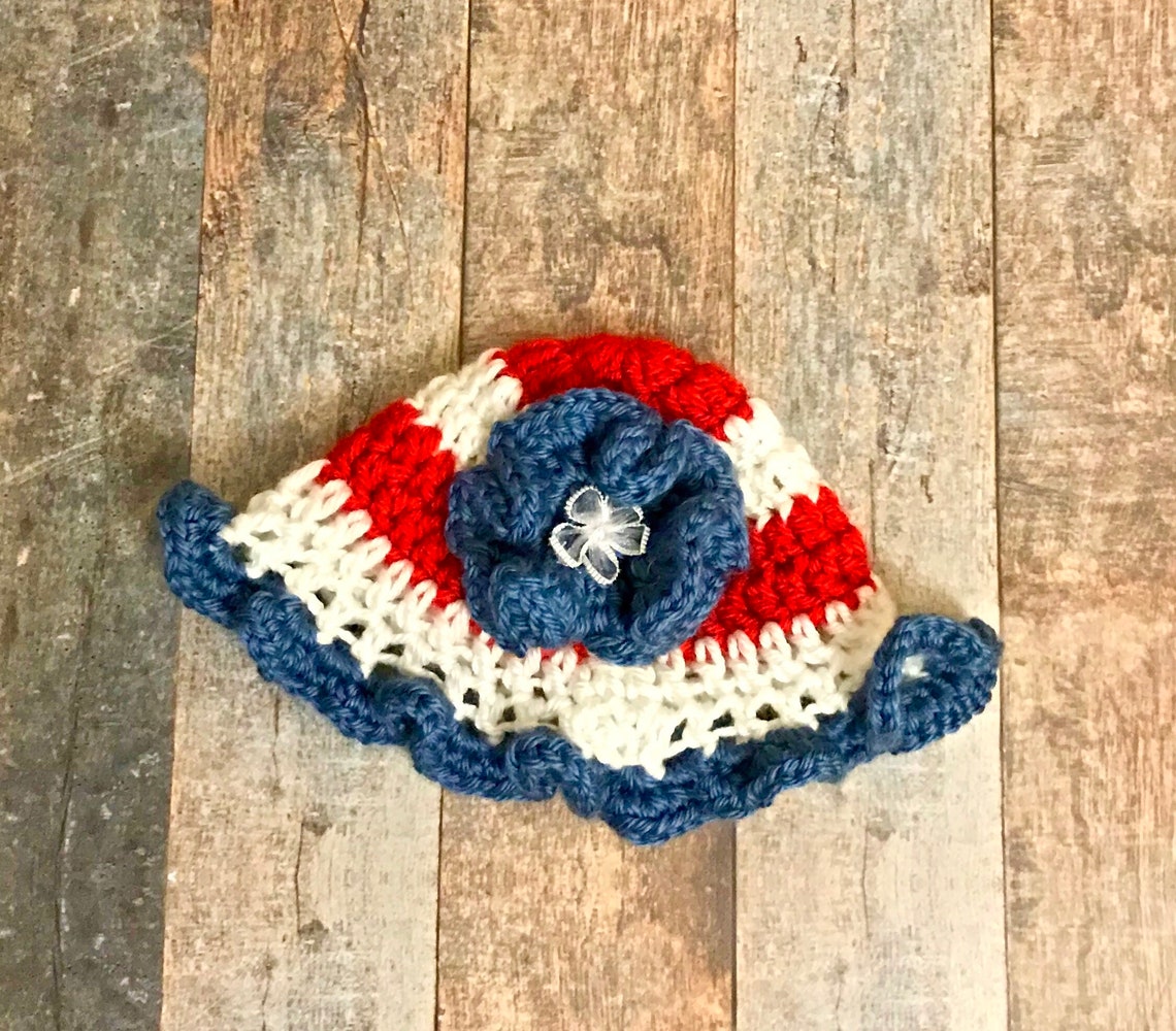 Patriotic Newborn, Crochet Photo Prop, Photo Prop, Newborn Photo Prop ...