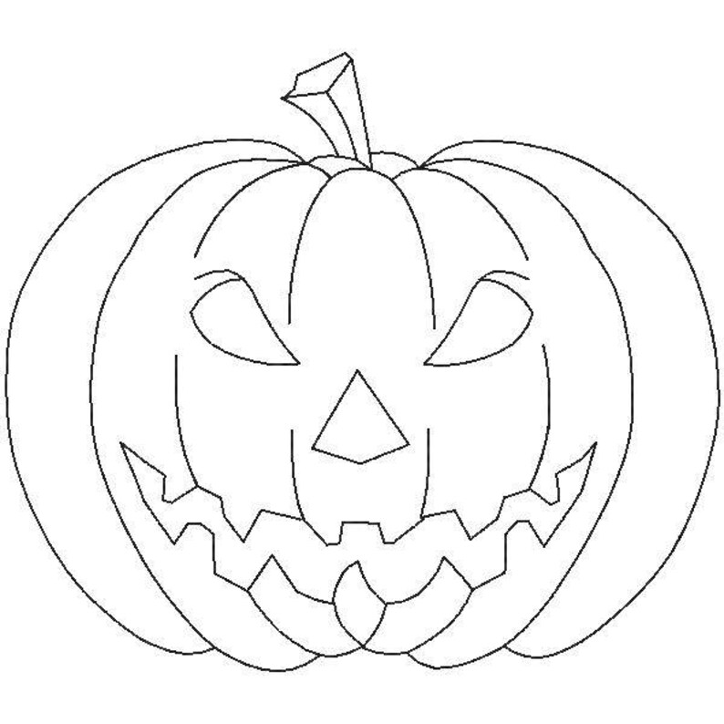 Halloween Pumpkin quilting pattern 3 sizes 4x4, 5x5, 6x6 image 1