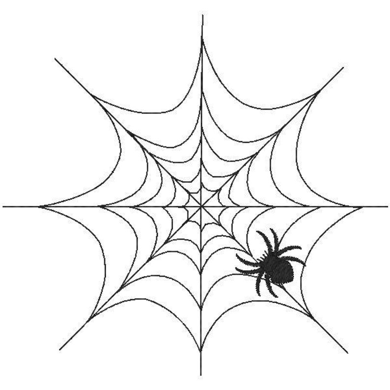 Halloween Spider Web Quilting Pattern 3 Sizes 4x4 Etsy