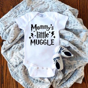 Mommy&#39;s Little Muggle / Baby Bodysuit / Funny Baby Bodysuit / HP Inspired