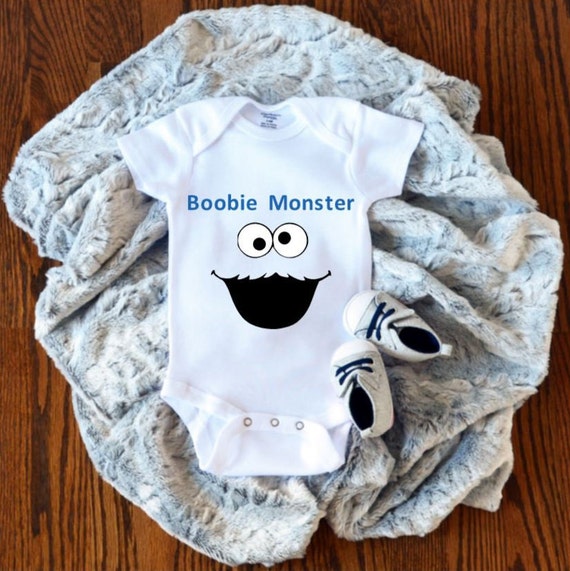 Boobie Monster / Baby Bodysuit / Funny Baby Bodysuit - Etsy