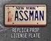 Seinfeld | Cosmo Kramer's Impala | ASSMAN | Metal Stamped Replica Prop License Plate 