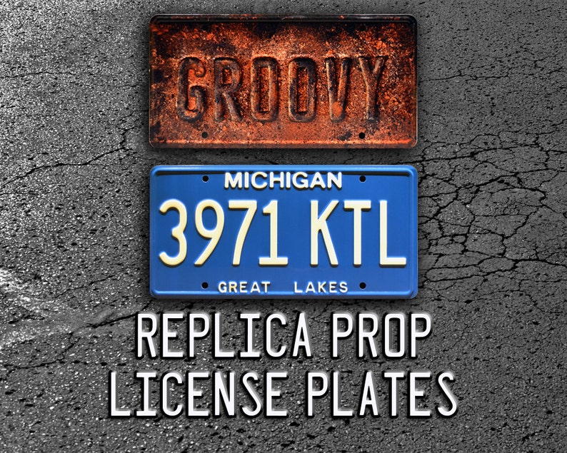 Ash vs Evil Dead Metal Stamped License Plate 3971 KTL