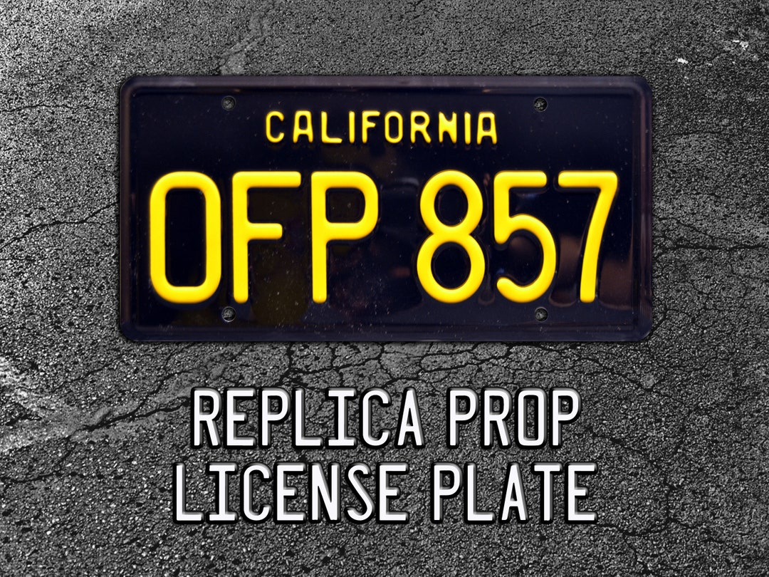 California Novelty State Blank Metal License Plate
