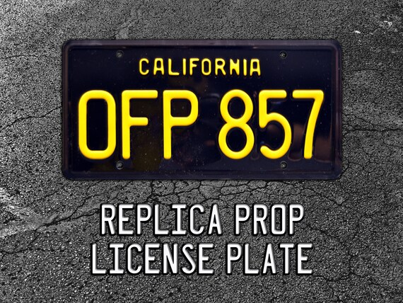 Herbie the Love Bug 1963 VW Beetle OFP 857 Metal Stamped Replica Prop  License Plate - Etsy