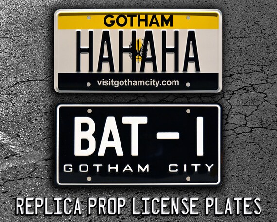 Metal Stamped License Plates Batman BAT-1 The Jokers HAHAHA