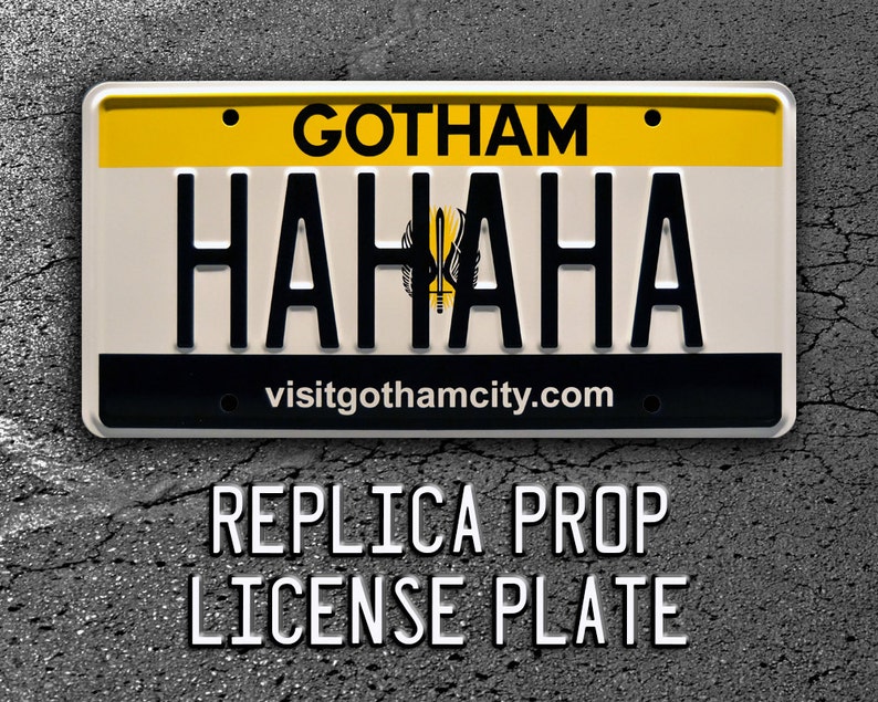 BAT-1 Metal Stamped License Plates The Jokers Hahaha Batman