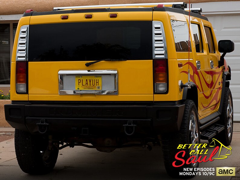 Bob Odenkirk Price\u2019s Yellow Hummer PLAYUH Better Call Saul Metal