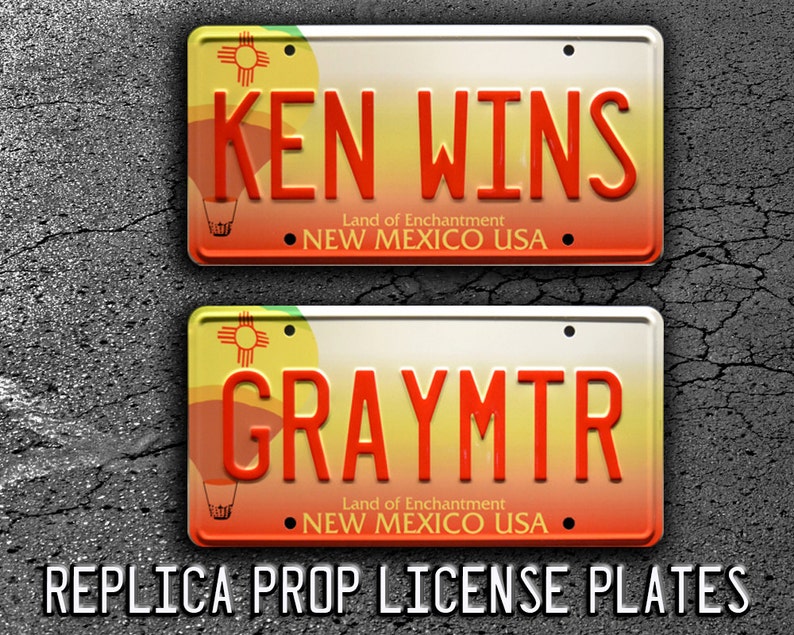 Breaking Bad GRAYMTR KEN WINS Metal Stamped Replica Prop Etsy