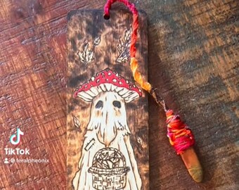 Custom Wood Burned Art Bookmarks and door knockers