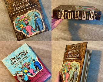 Beetlejuice Wood burned Book Box