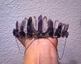 Natural Handmade Crystal Crown