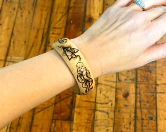 Dark Mark And Deathly Hollows Bangle Bracelet