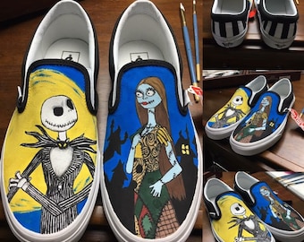 Custom Hand painted shoes or hats in any theme