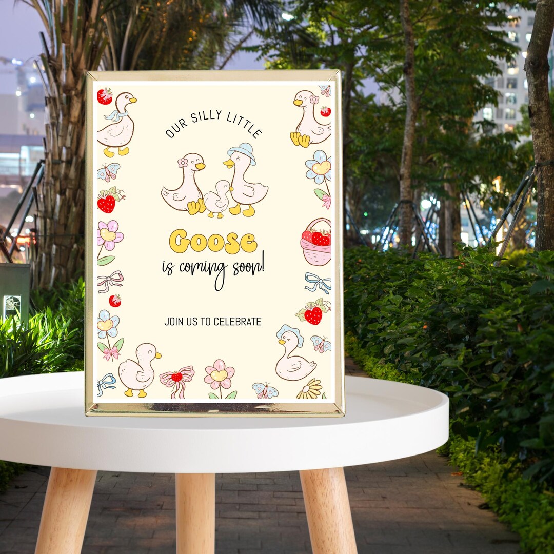 A Silly Little Goose Editable Signs BUNDLE | Gender Neutral Books ...