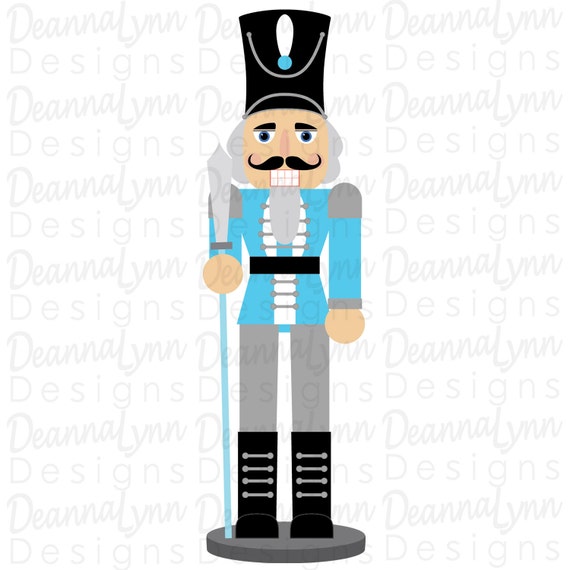 Blue Nutcracker Svg Png Pdf Jpg 300dpi Etsy