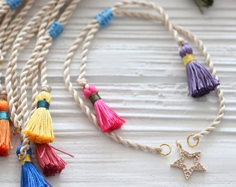 Diy tassel shop bracelet