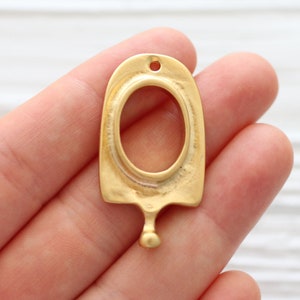 Pendant with bezel base setting, gold pendant blank bezel set, pendant blank, blank bezel setting, blank cabochon setting, pendant mounting