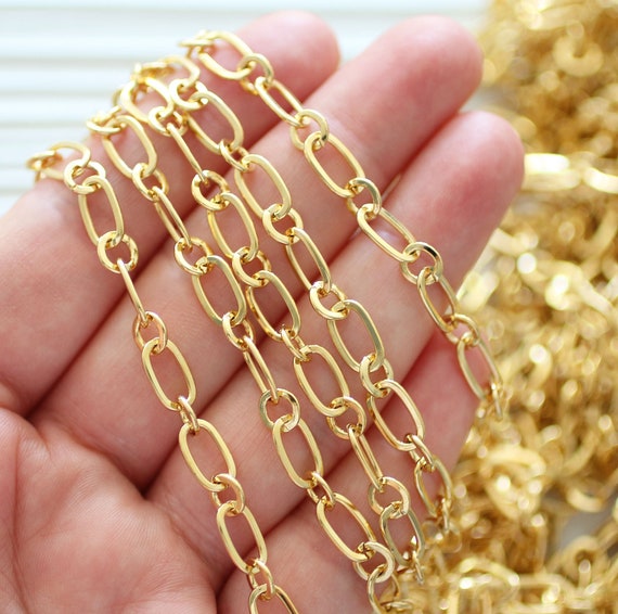 Fashion Gold Plated Necklace Square Wire Cable Chain for Jewelry Making for  Men and Women - China Gold Plated Jewellry and Silver Jewelry price