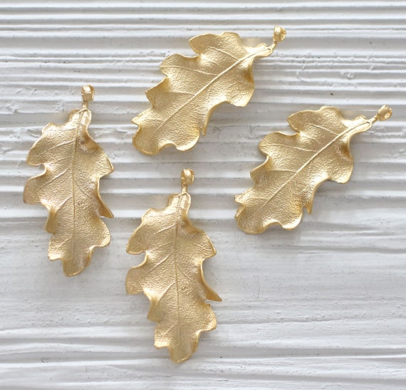 Gold Hammered Leaf 