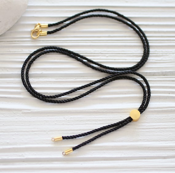 Adjustable Cord Necklace Necklace Blank DIY Cord Necklace Cord