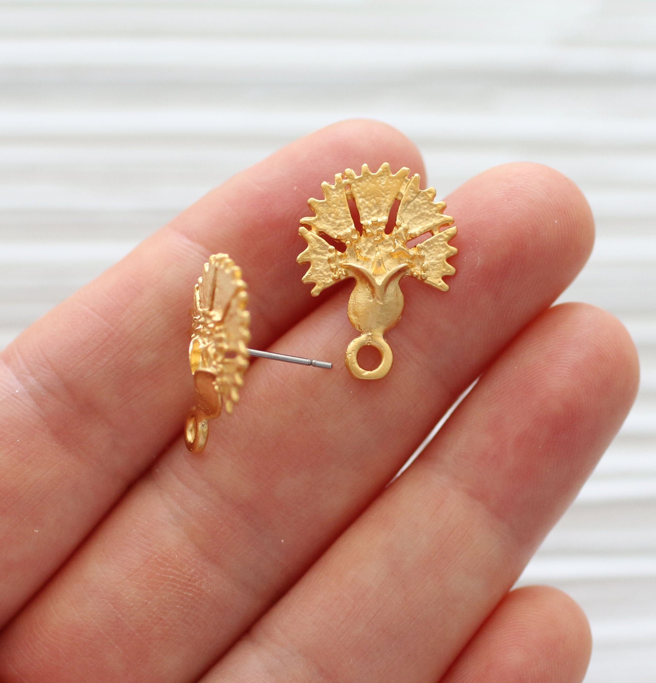 Meadow Shalimar Diamond Earrings in 20K Peach Gold – Reinstein Ross