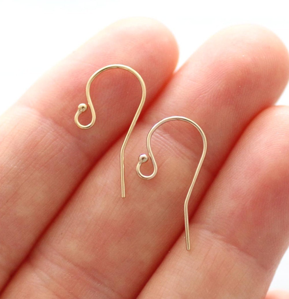 14k gold french wire earring hooks deals