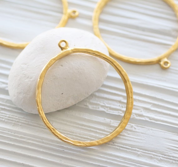Earrings hoop gold, gold round pendant, earring loop, gold hoops, hoop pendant, circle pendant, ring pendant, earrings dangle,dangle pendant