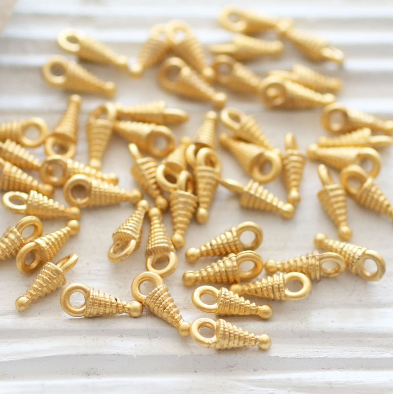 gold beads spikes gold metal charms stick beads 10pc gold spike beads dagger charms earring charms bracelet spike dangles rustic