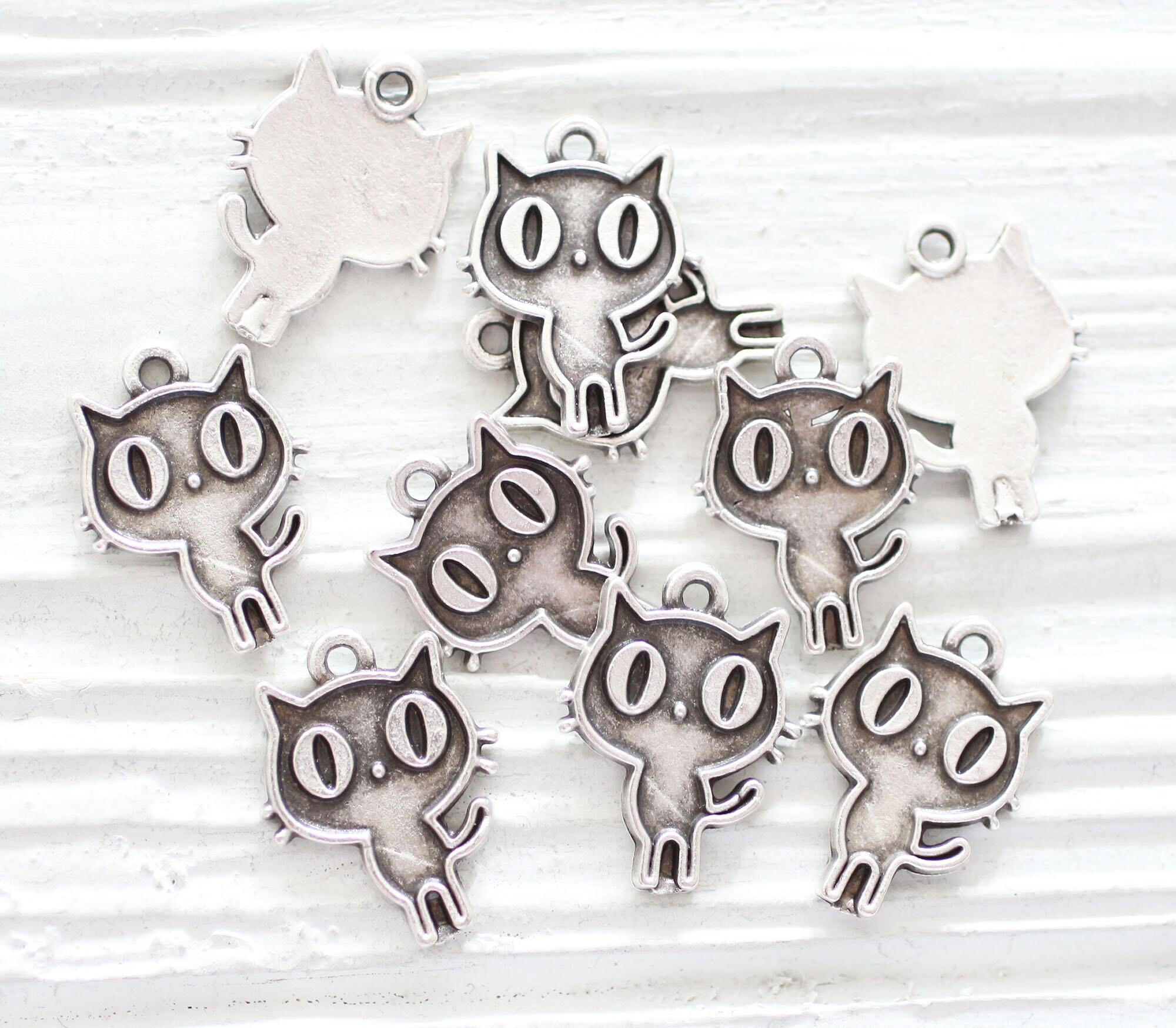 Buy 10pc Cat Charms, Animal Charms, Gold Cat Charms, Dangles