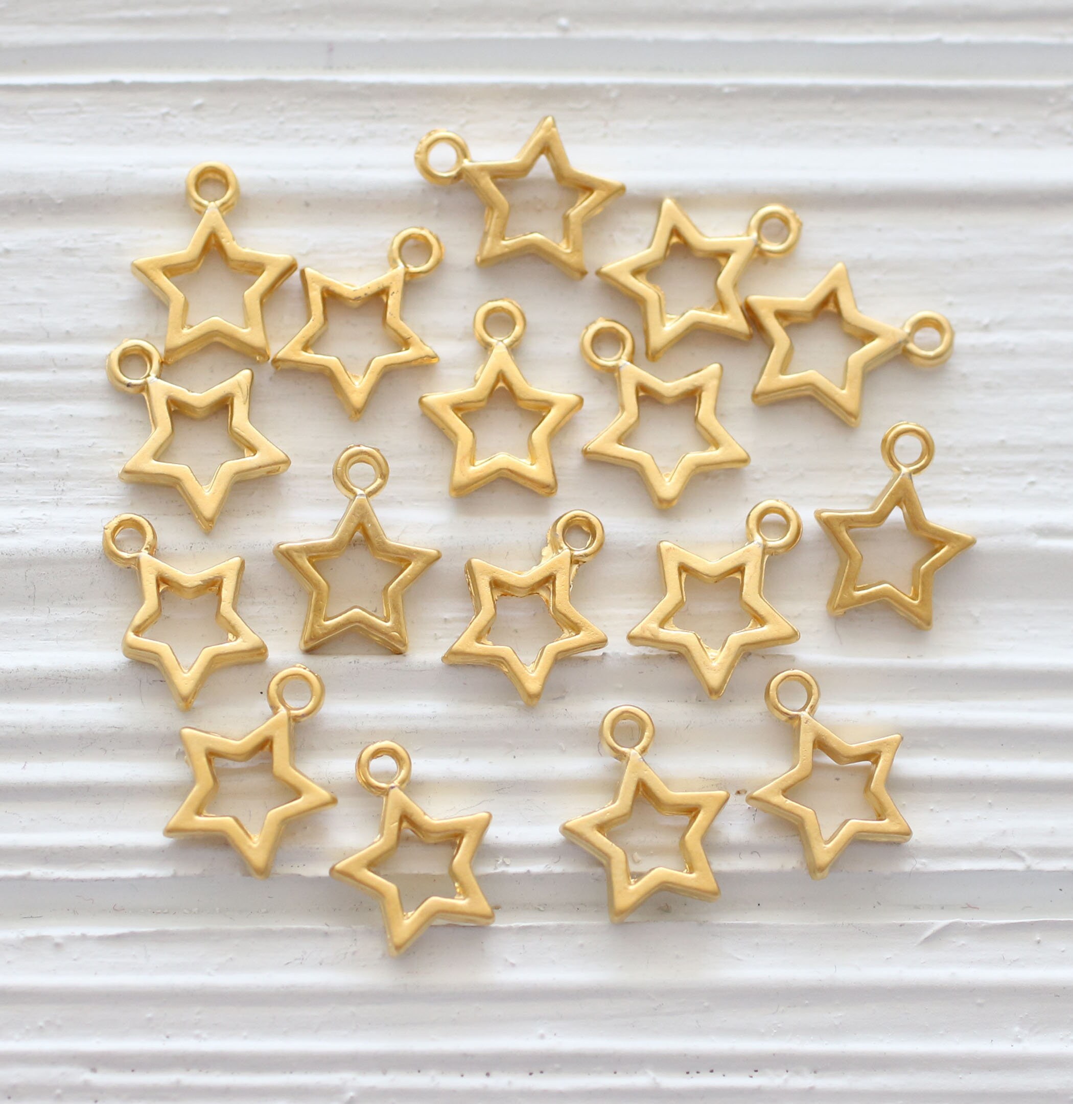 Gold Star Charms