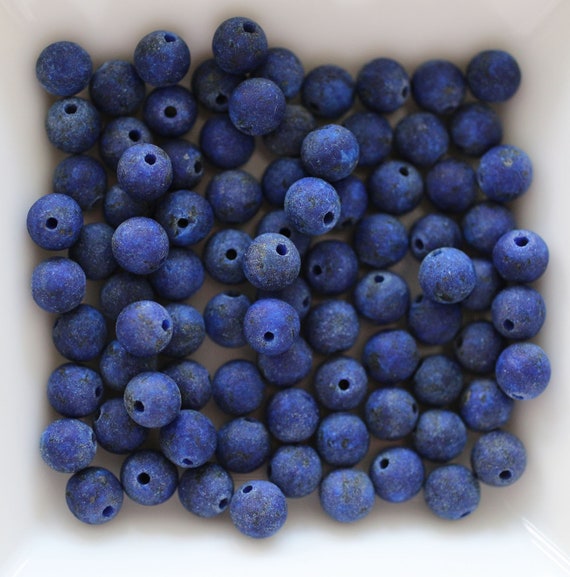 50pc, 6mm navy jade beads, blue gemstone beads, semi precious gemstones, loose gemstones, necklace beads, bracelet beads, marbled