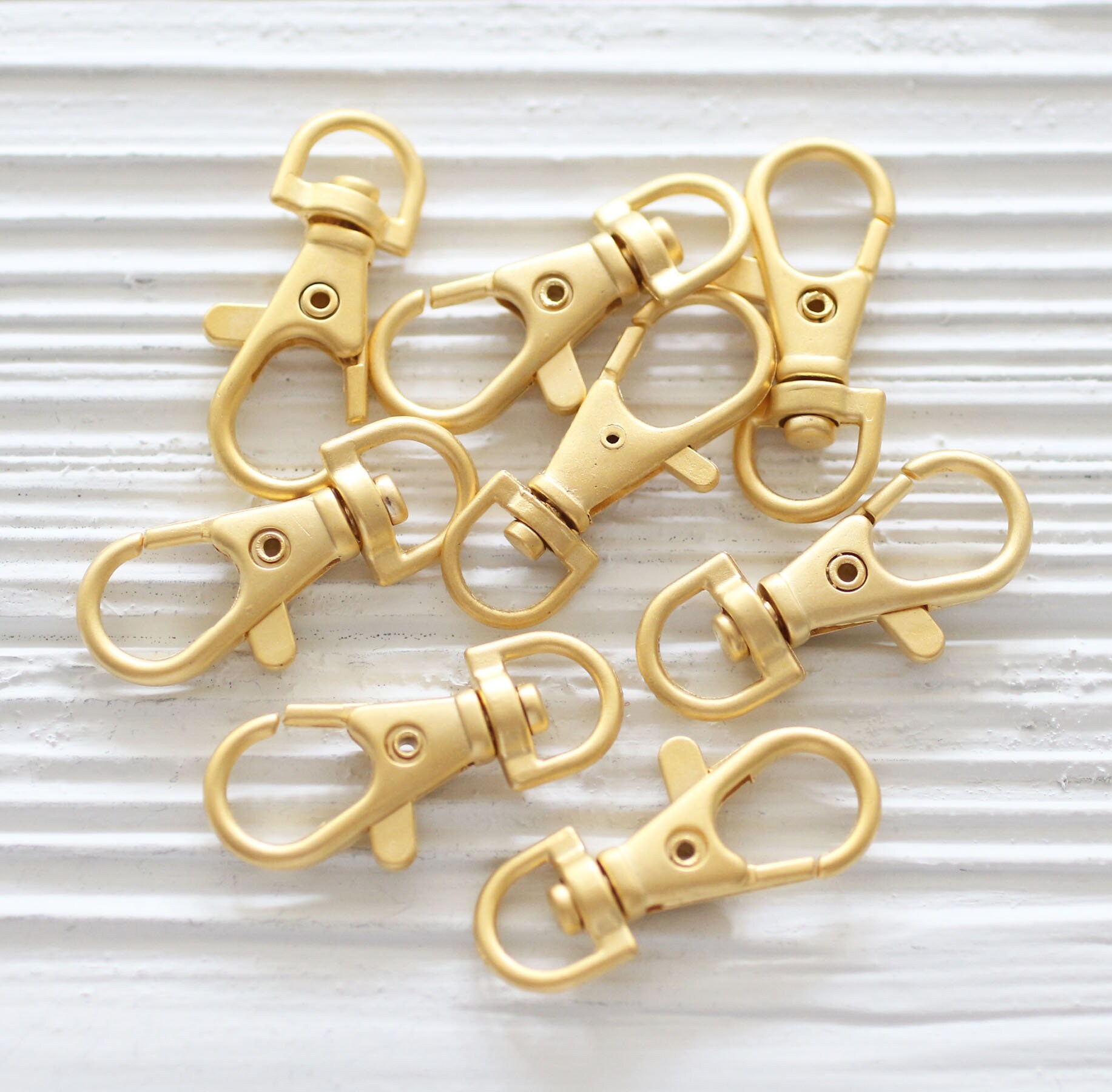 Swivel Hook With D Ring Purse Strap Hook Gold Plated Clips Etsy