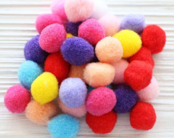 70pc felt pom poms, felt balls, 20mm, garland pom poms, felt pom pom, pom poms for garland, DIY ball garland pom poms