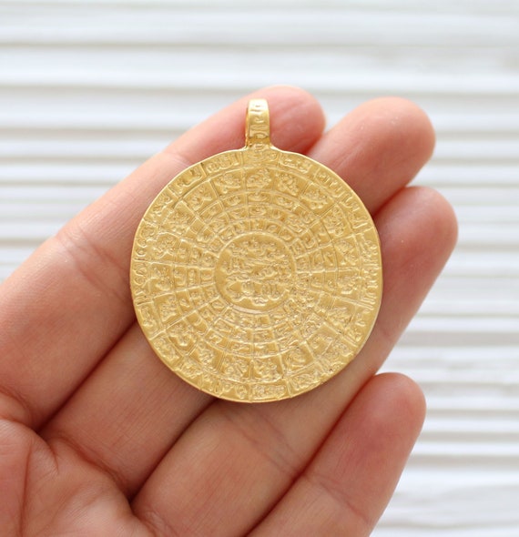 Large on sale gold pendants