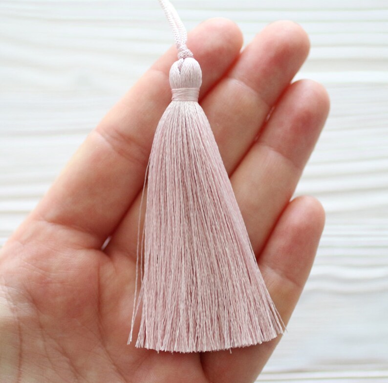 Pink Silk Tassel Large Tassels Pale Pink Tassel Pillow Etsy