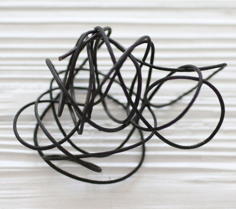6 feet genuine leather for earrings 1.5 mm round black leather for necklace genuine leather leather for bracelets black leather cord