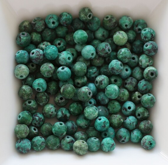 50pc, 6mm forest jade beads, green gemstone beads, semi precious gemstones, loose gemstones, necklace beads, bracelet beads, marbled