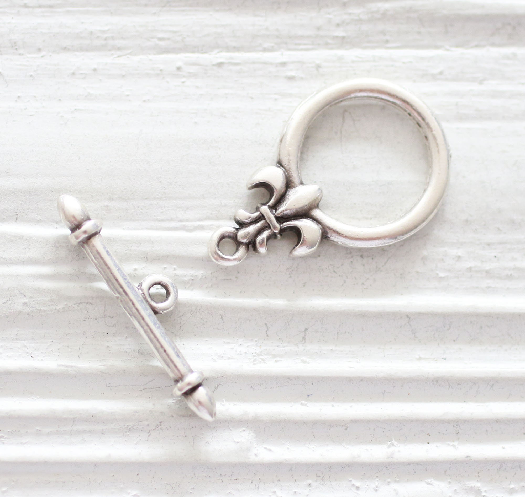 Toggle Clasps Silver, T Bar Ring, Large Silver Plated Jewelry