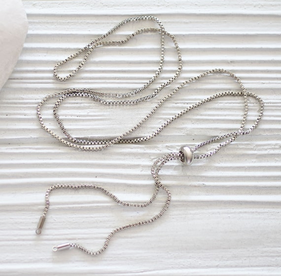 Diy silver deals necklace